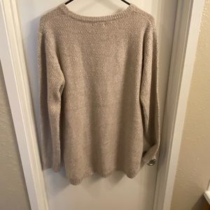 pink clover textured pullover